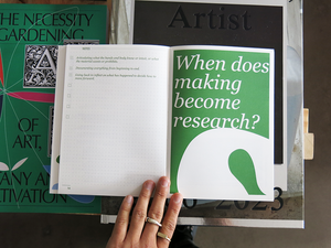 Hands on research for artists, designers & educators